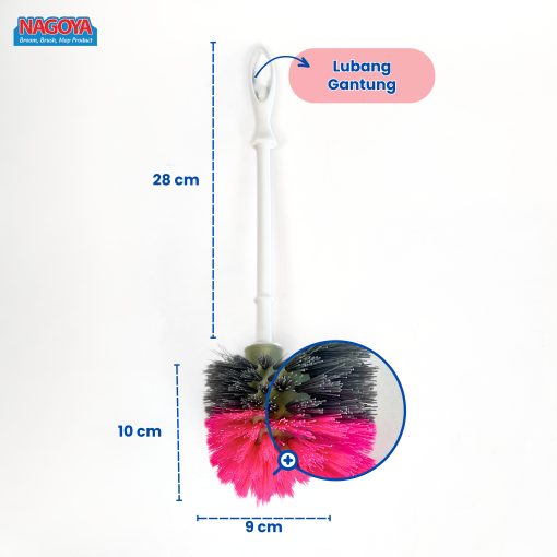 905 Hakata Round Toilet Brush - Image 4