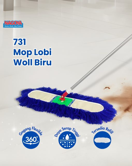 Wool Dust Mop 75-90cm - Image 2
