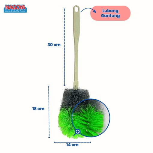 907 Mikasa Flat Toilet Brush - Image 4
